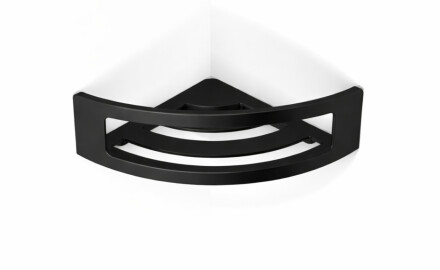 Basket – corner shelf 16x16x8 / matt black