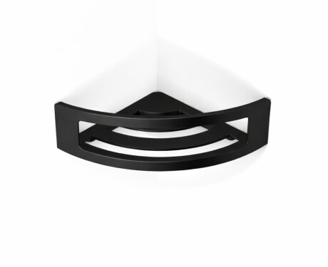Basket – corner shelf 16x16x8 / matt black