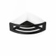 Basket – corner shelf 16x16x8 / matt black #1