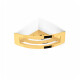 Basket – corner shelf 16x16x8 / glossy gold #1