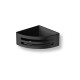 Corner basket 16x16x6 / matt black / black plastic insert #1