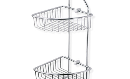 Double corner basket / chrome