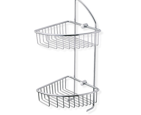 Double corner basket / chrome