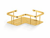 Basket – corner shelf 20x20x7 / glossy gold