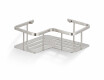 Basket – corner shelf 20x20x7 / brushed steel