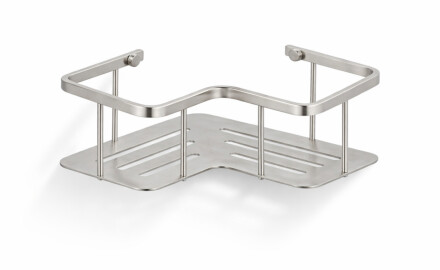 Basket – corner shelf 20x20x7 / brushed steel