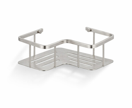 Basket – corner shelf 20x20x7 / brushed steel