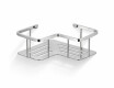 Basket – corner shelf 20x20x7 / polished steel