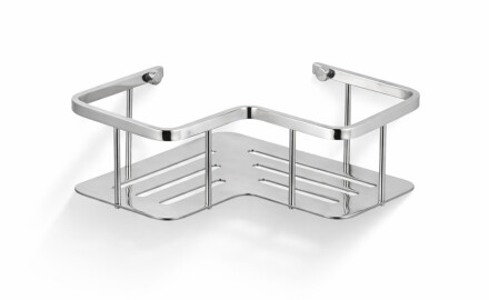 Basket – corner shelf 20x20x7 / polished steel