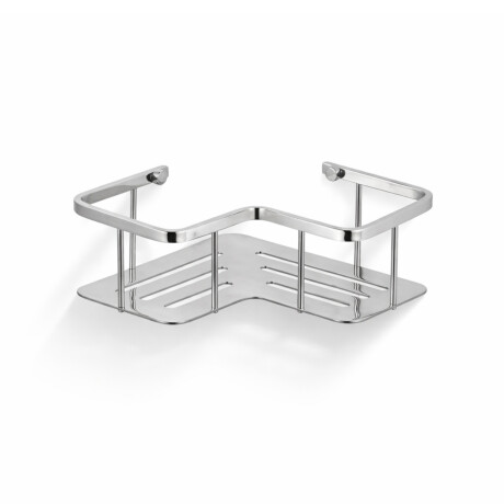 Basket – corner shelf 20x20x7 / polished steel #1