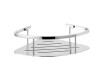 Basket – corner shelf 20x20x7 / polished steel