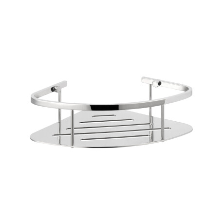 Basket – corner shelf 20x20x7 / polished steel #1
