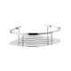 Basket – corner shelf 20x20x7 / polished steel #1