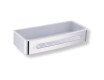 Basket 29x12x5.5 / polished steel / white plastic insert