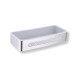 Basket 29x12x5.5 / polished steel / white plastic insert #1