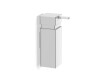 0.25L liquid soap dispenser / square / chrome