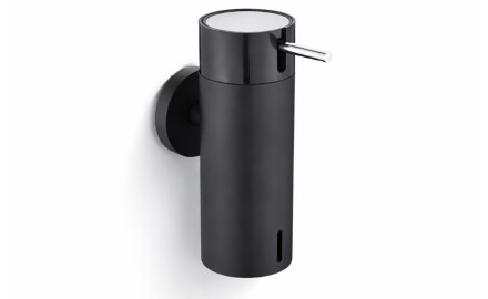 0.15L liquid soap dispenser / matt black / black pump + polished steel