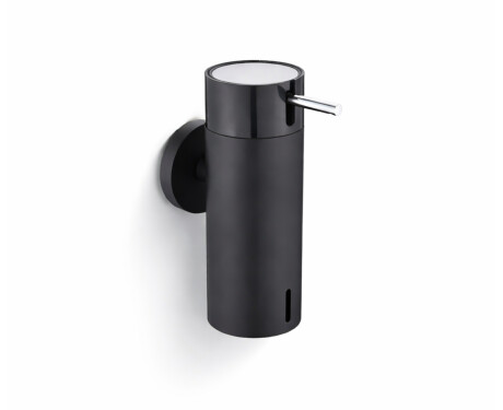 0.15L liquid soap dispenser / matt black / black pump + polished steel