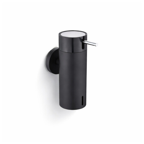 0.15L liquid soap dispenser / matt black / black pump + polished steel #1