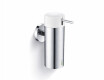 0.15L liquid soap dispenser / polished steel / white pump + polished steel