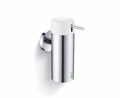 0.15L liquid soap dispenser / polished steel / white pump + polished steel