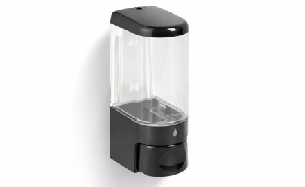 0.25L liquid soap dispenser / gloss black ABS
