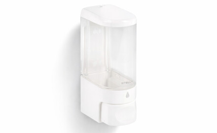 0.25L liquid soap dispenser / glossy white ABS