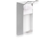 0.5L disinfectant dispenser with elbow-operated button / Matt aluminium