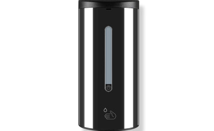 Automatic touch-free dispenser for liquid soap/hand sanitiser, 0.7L / high-gloss black