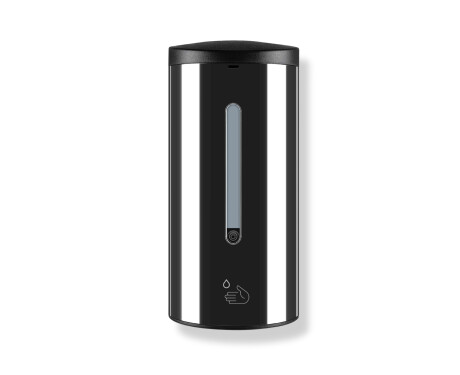 Automatic touch-free dispenser for liquid soap/hand sanitiser, 0.7L / high-gloss black