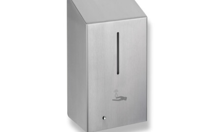 R1 series 1.0L automatic touch-free liquid soap dispenser / brushed stainless steel