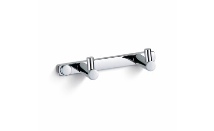 Rack – 2 towel hooks / chrome