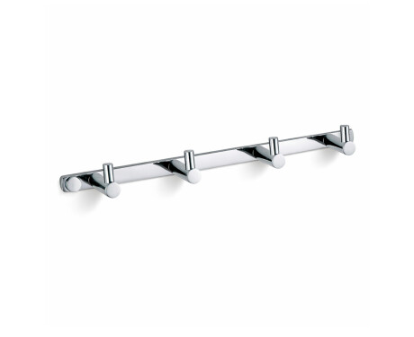 Towel rail – 4 towel hooks / chrome