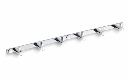 Towel rail – 6 towel hooks / chrome