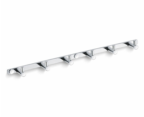 Towel rail – 6 towel hooks / chrome