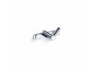 Rack – 1 double towel hook / chrome