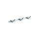 Towel rail – 3 double towel hooks / chrome #1