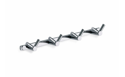 Towel rail – 4 double towel hooks / chrome