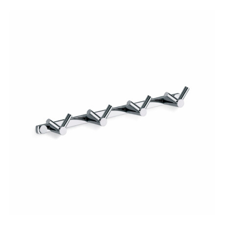 Towel rail – 4 double towel hooks / chrome #1