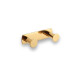 Wide rail – 2 towel hooks / glossy gold #1