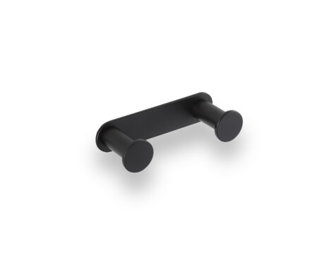 Wide rail – 2 towel hooks / matt black