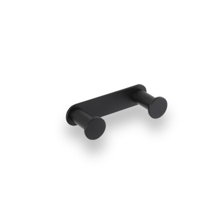 Wide rail – 2 towel hooks / matt black #1