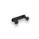 Wide rail – 2 towel hooks / matt black #1