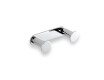 Wide rail – 2 towel hooks / chrome