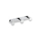 Wide rail – 3 towel hooks / chrome #1