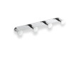 Wide rail – 4 towel hooks / chrome