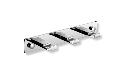 Rack – 3 flat towel hooks / chrome