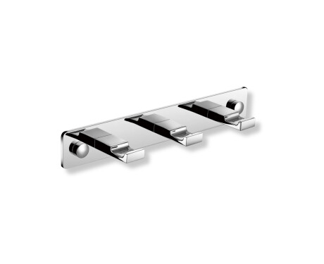 Rack – 3 flat towel hooks / chrome
