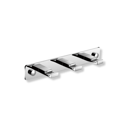 Rack – 3 flat towel hooks / chrome #1