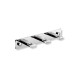 Rack – 3 flat towel hooks / chrome #1